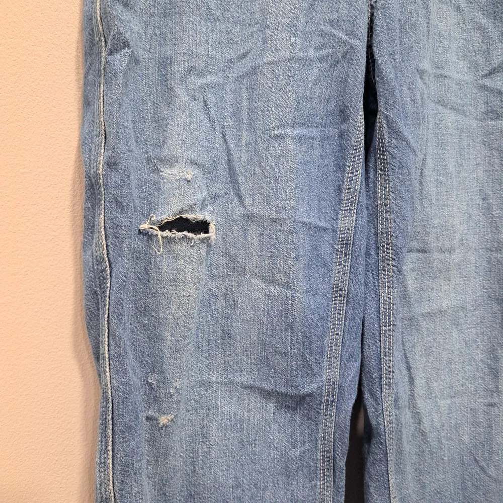 Free People Size‎ M Chloe Baby Barrel Jeans Cropped Ankle Flaw